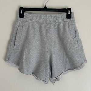 Aerie Size XS High Waisted On My Way! Sweat Short with Pockets Heather Grey